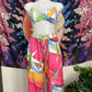 Set dos piezas print tropical floral